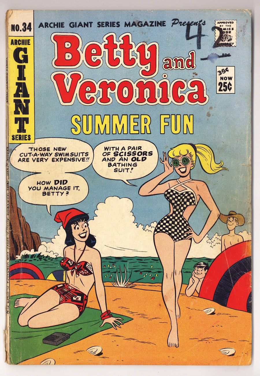 Archie Giant Series Magazine 34 GD+ (2.5) (1965) NOT Canadian Price Variant 