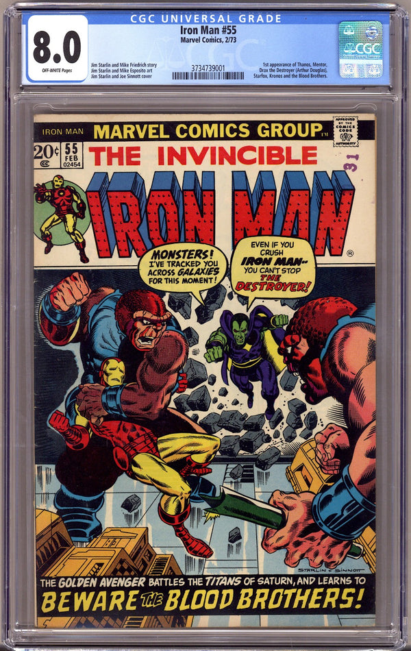 Iron Man Vol 1 55 CGC 8.0 (VF)   (1973)