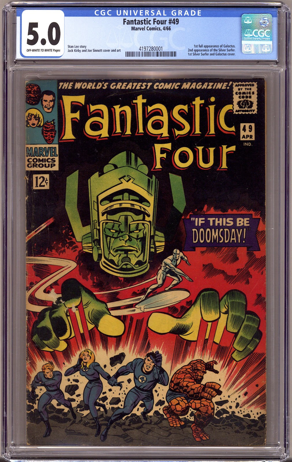 Fantastic Four Vol 1 49 CGC 5.0 (VG/FN) (1966) 