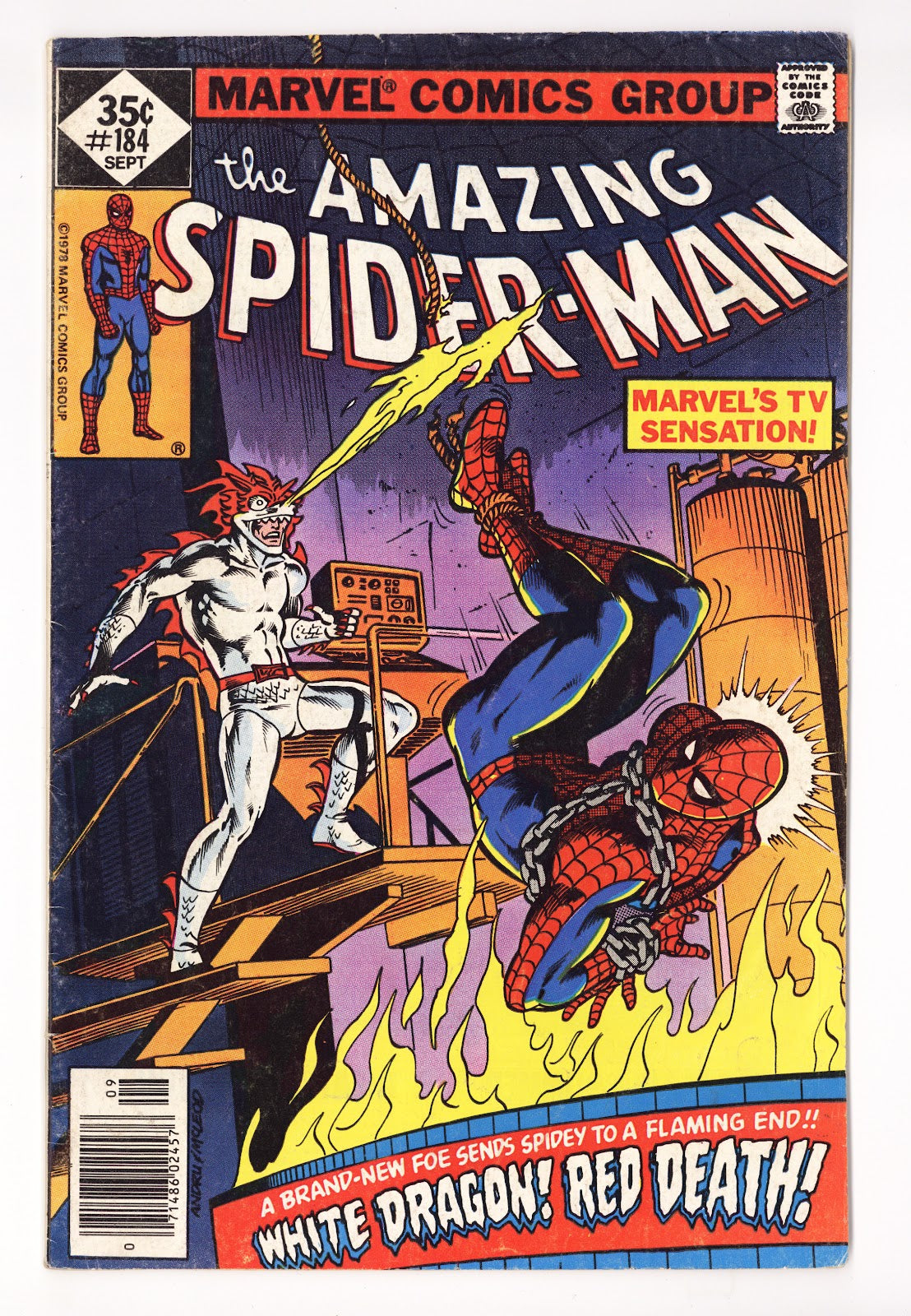 The Amazing Spider-Man Vol 1 184 VG (4.0) (1978) Whitman 