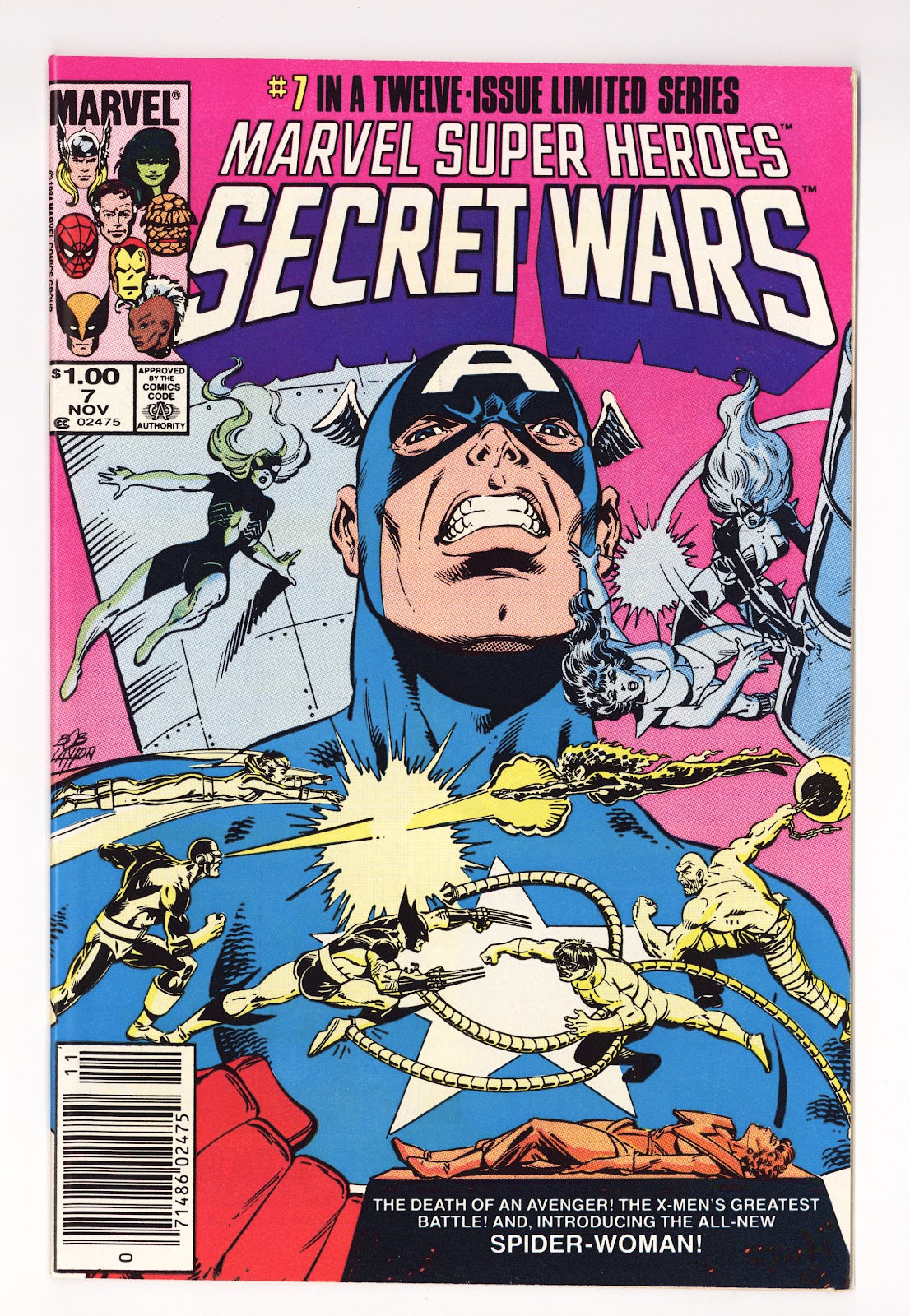 Marvel Super-Heroes Secret Wars Vol 1 7 VF (8.0) (1984) Canadian Price Variant 