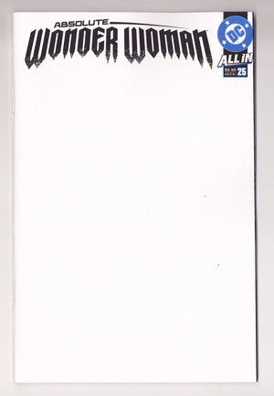 Absolute Wonder Woman #25 (2026) Blank Variant