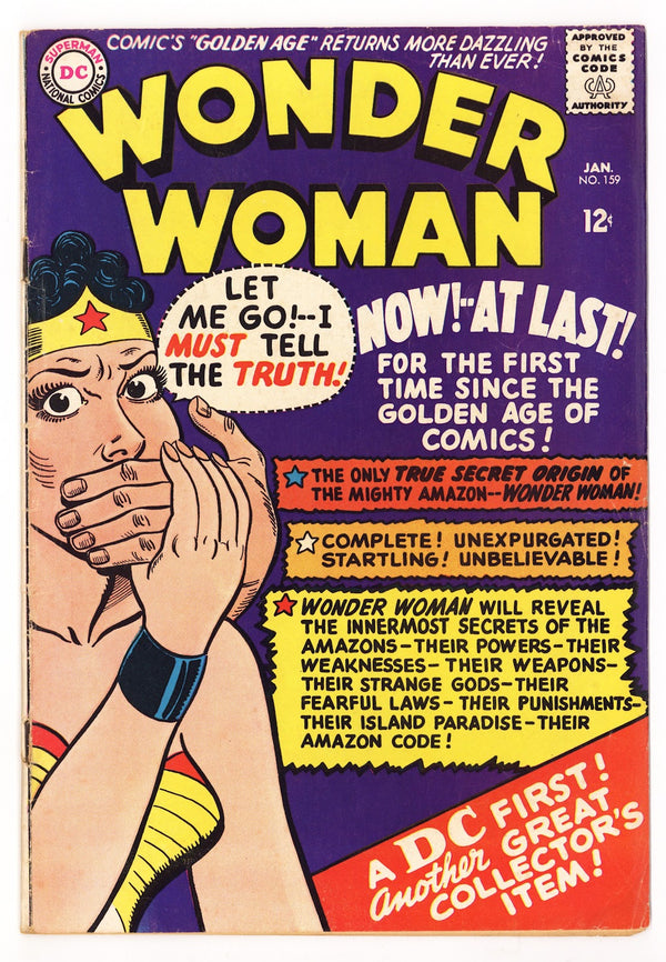 Wonder Woman Vol 1 159  VG+ (4.5)   (1966)