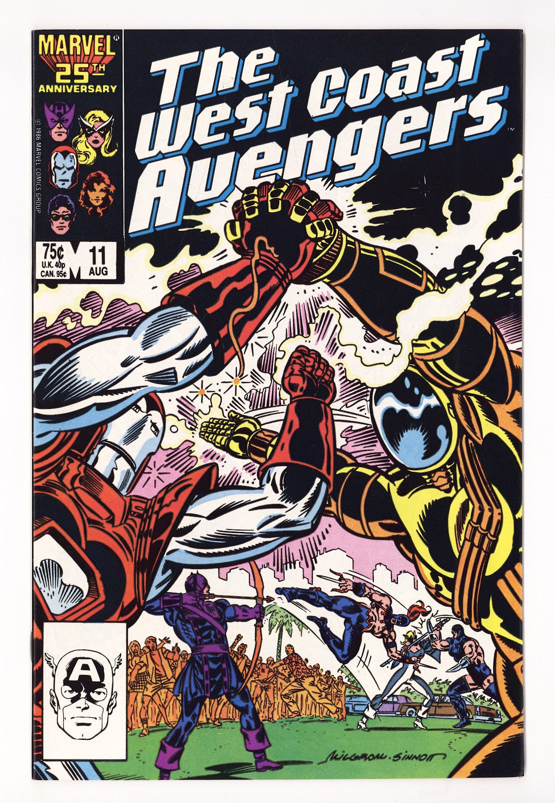 West Coast Avengers Vol 2 11  High Grade   (1986)   Direct  