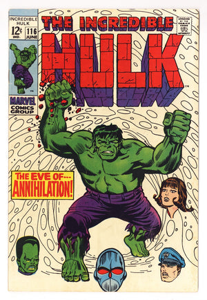 The Incredible Hulk Vol 1 116  VG/FN (5.0)   (1969)