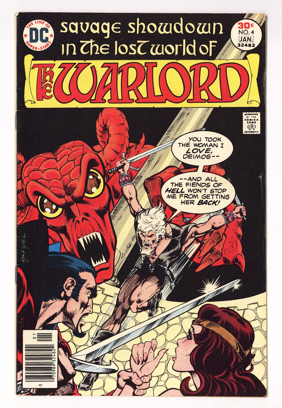 Warlord Vol 1 4  Low Grade   (1976)     