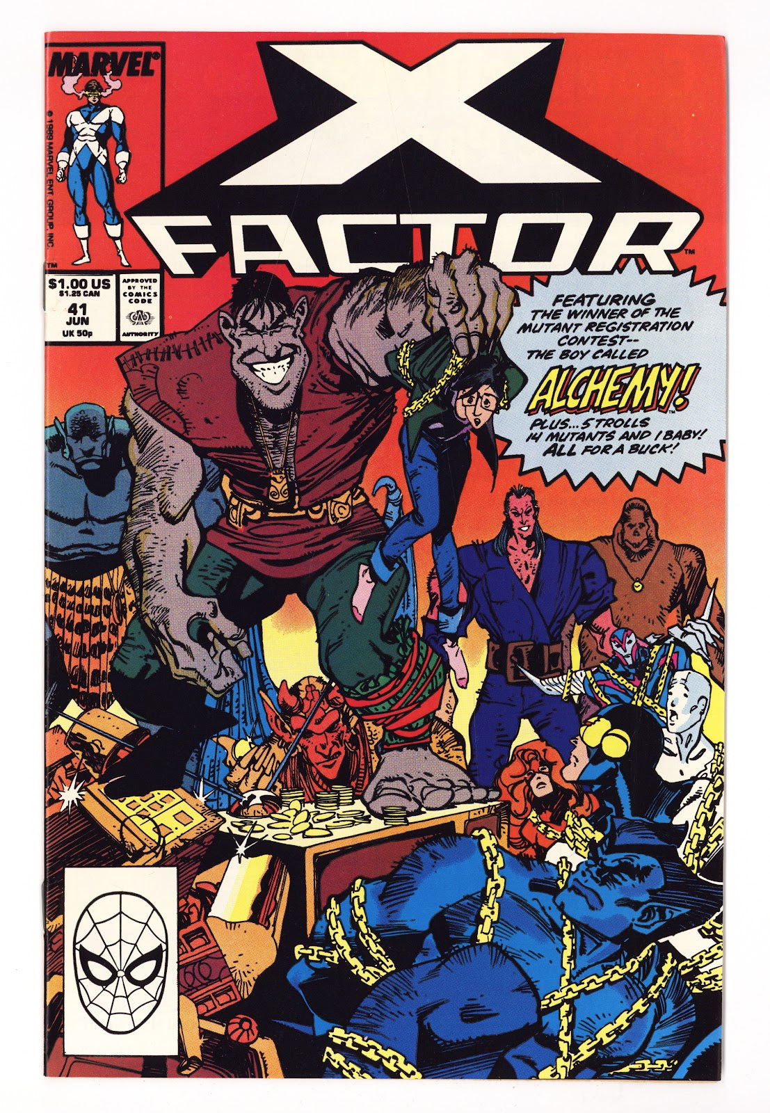 X-Factor Vol 1 41  High Grade   (1989)   Direct  