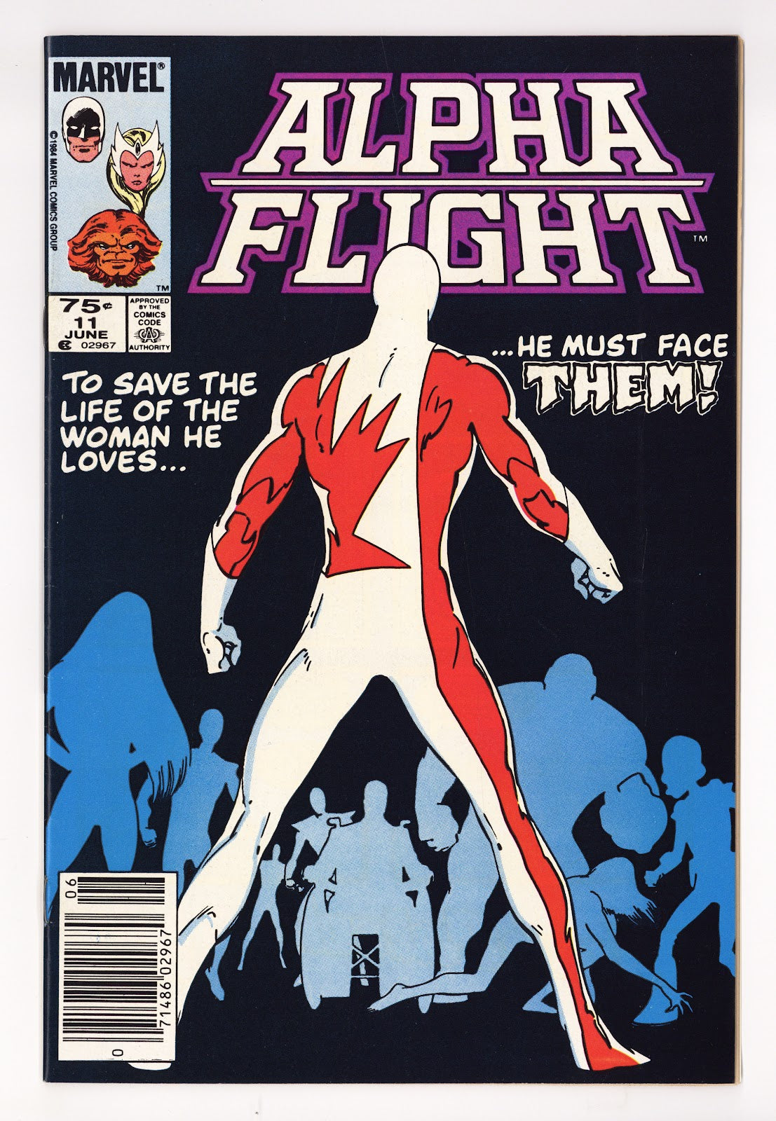 Alpha Flight Vol 1 11 VF (8.0) (1984) Canadian Price Variant 
