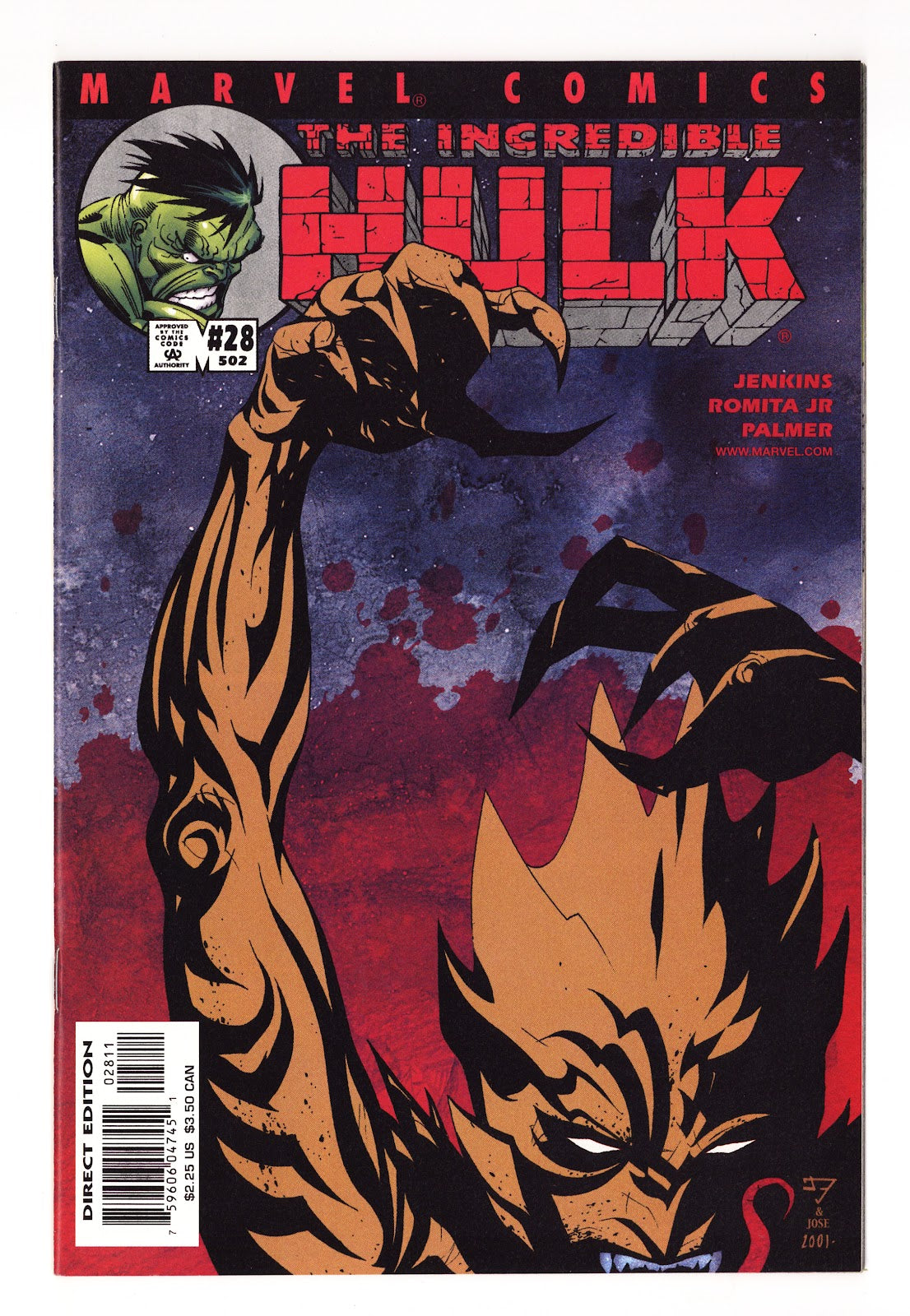 Incredible Hulk Vol 2 28 (502)  High Grade   (2001)