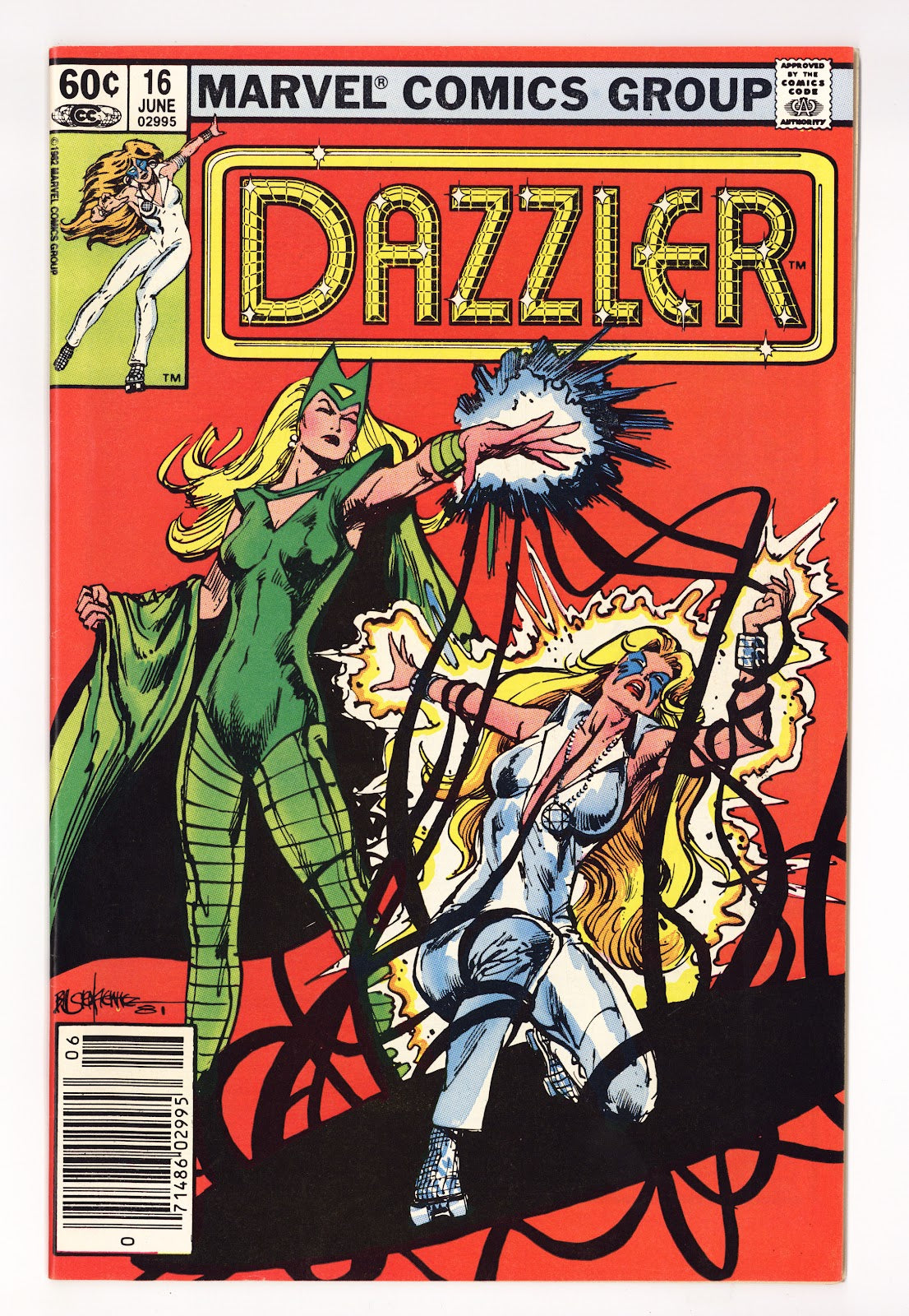 Dazzler Vol 1 16  High Grade   (1982)   Newsstand  