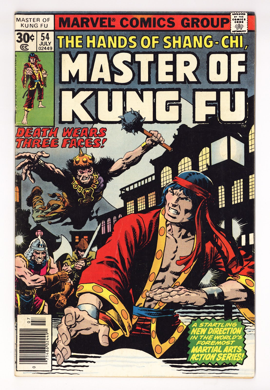 Master of Kung Fu Vol 1 54  Low Grade   (1977)   30¢  