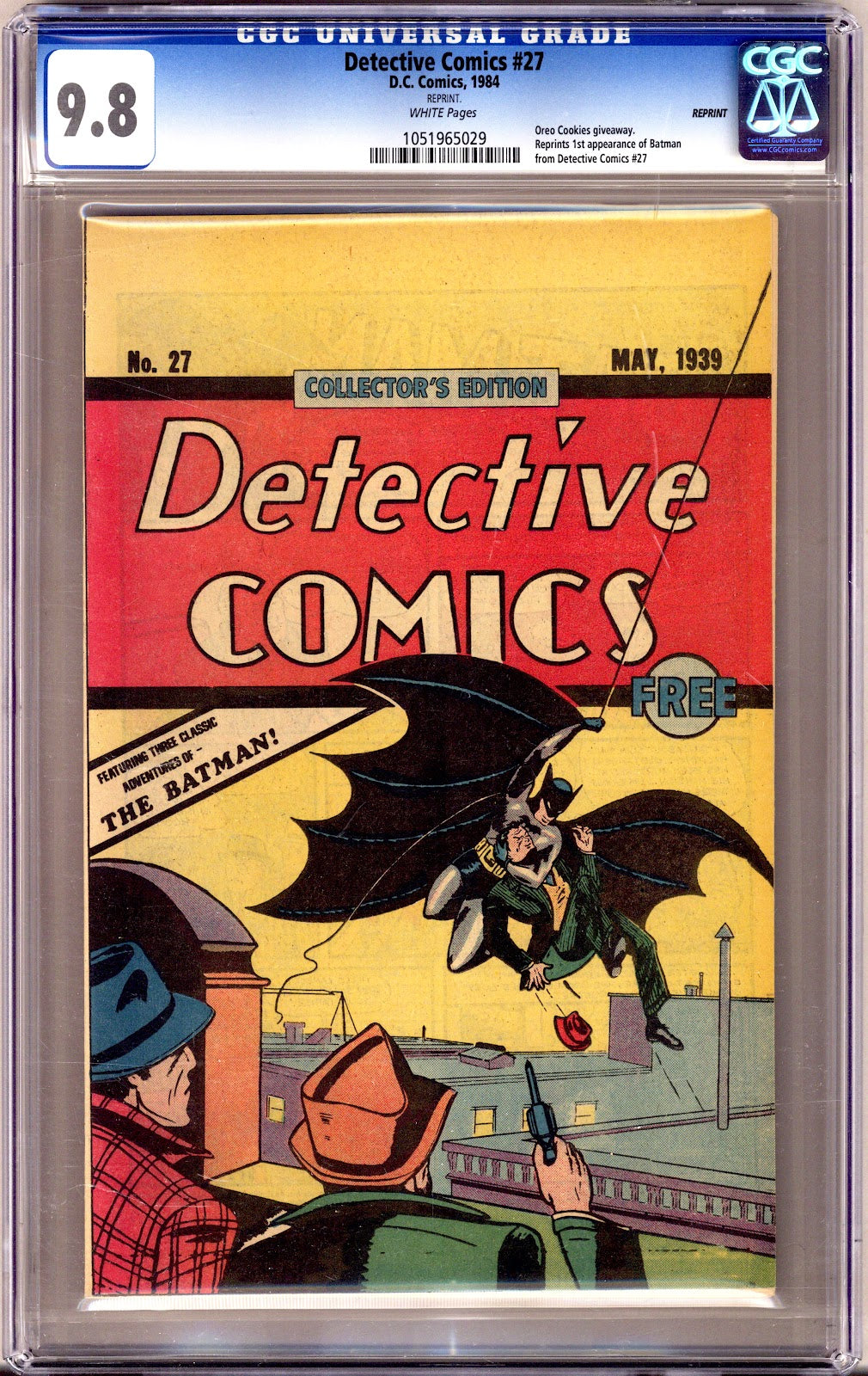 Detective Comics #27 Oreo Cookie Giveaway Reprint [nn] CGC 9.8 (NM/M) (1984) 