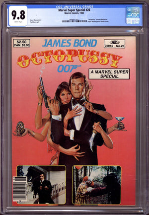 Marvel Super Special Vol 1 26 CGC 9.8 (NM/M) Octopussy  (1983)