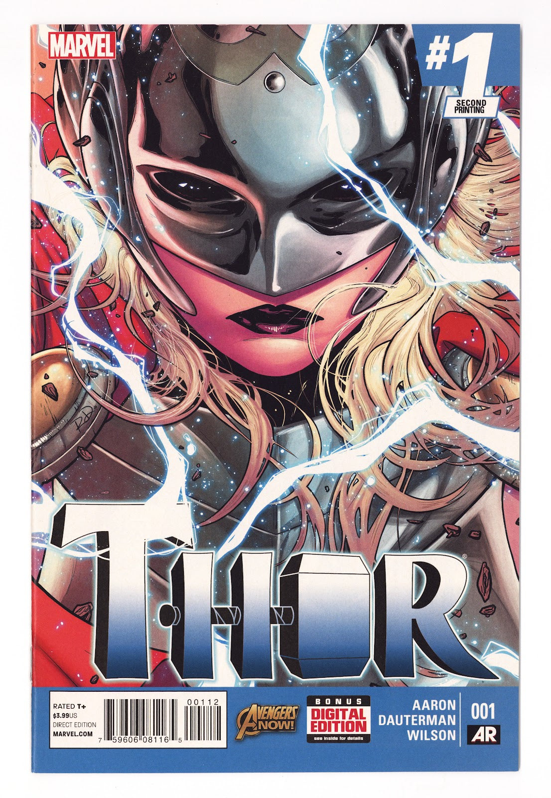 Thor Vol 4 1 VF/NM (9.0) (2015) 2nd Print 