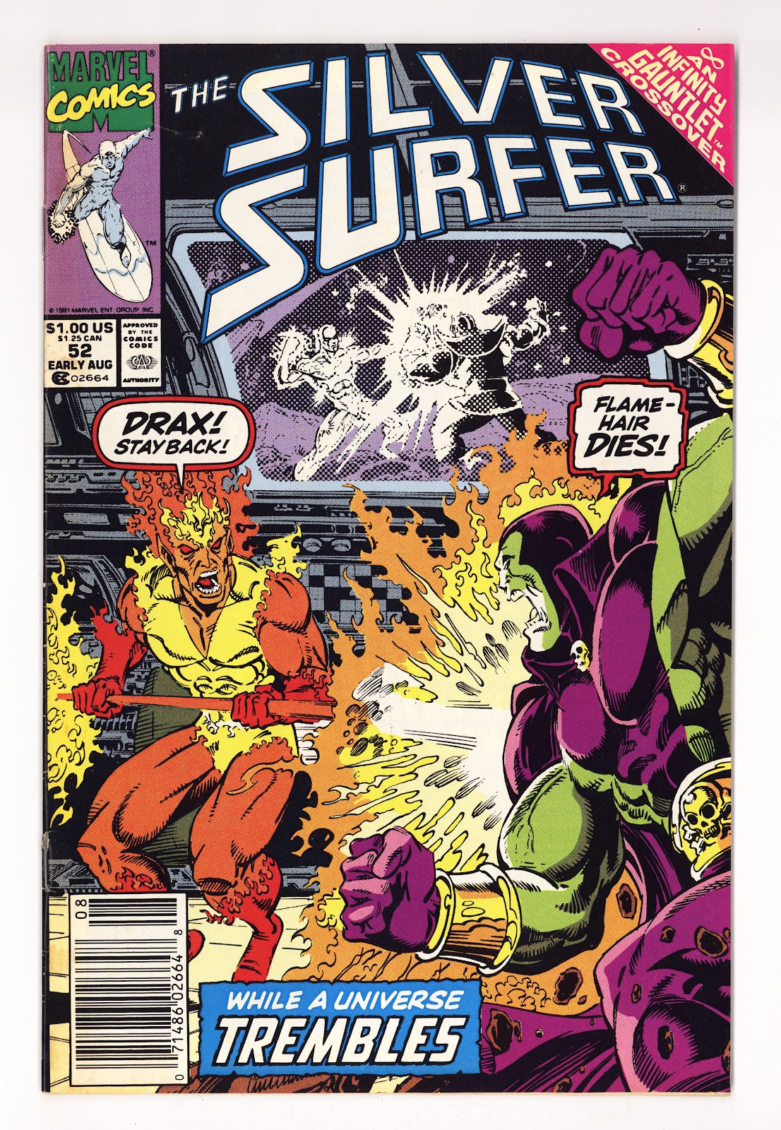 Silver Surfer Vol 1 52  Mid Grade   (1991)   Newsstand