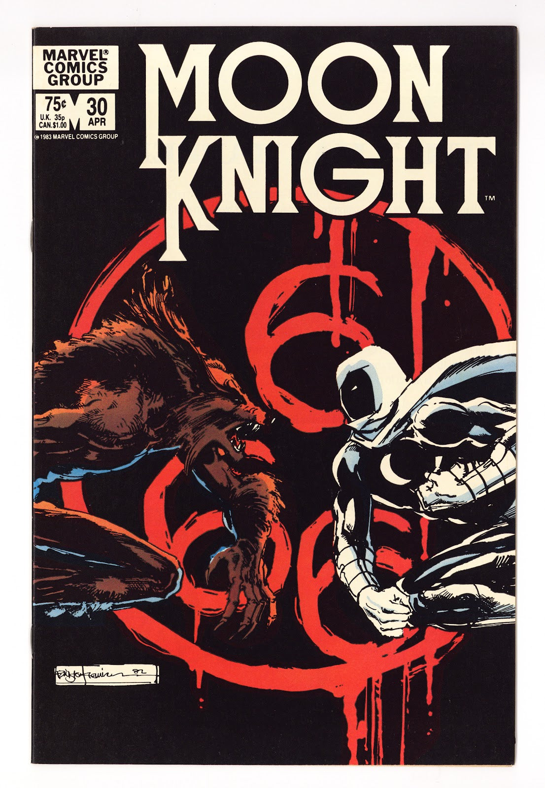 Moon Knight Vol 1 30 VF+ (8.5) (1983) 