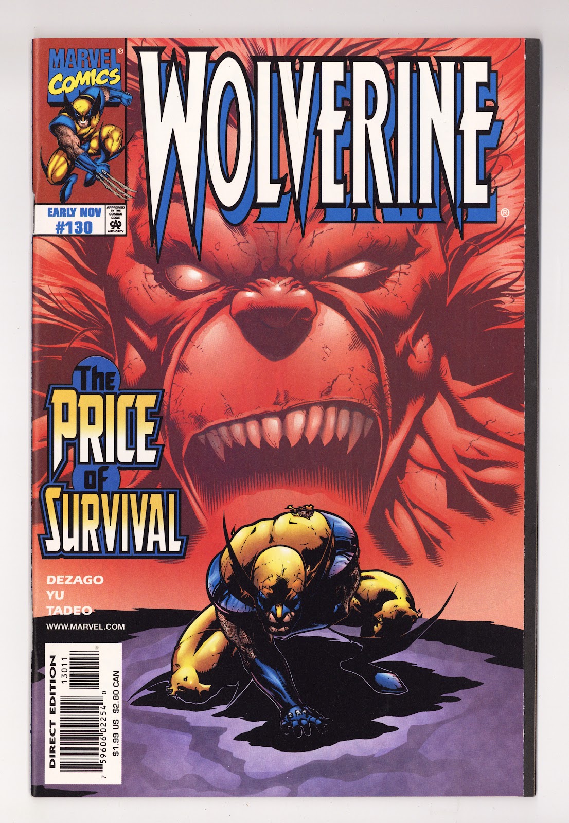 Wolverine Vol 2 130  High Grade   (1998)     