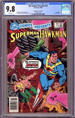 DC Comics Presents Vol 1 74 CGC 9.8 (NM/M) (1984) Canadian Price Variant