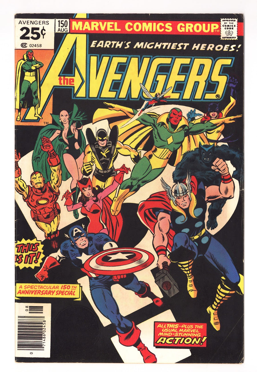 The Avengers Vol 1 150  FN+ (6.5)   (1976)   25¢