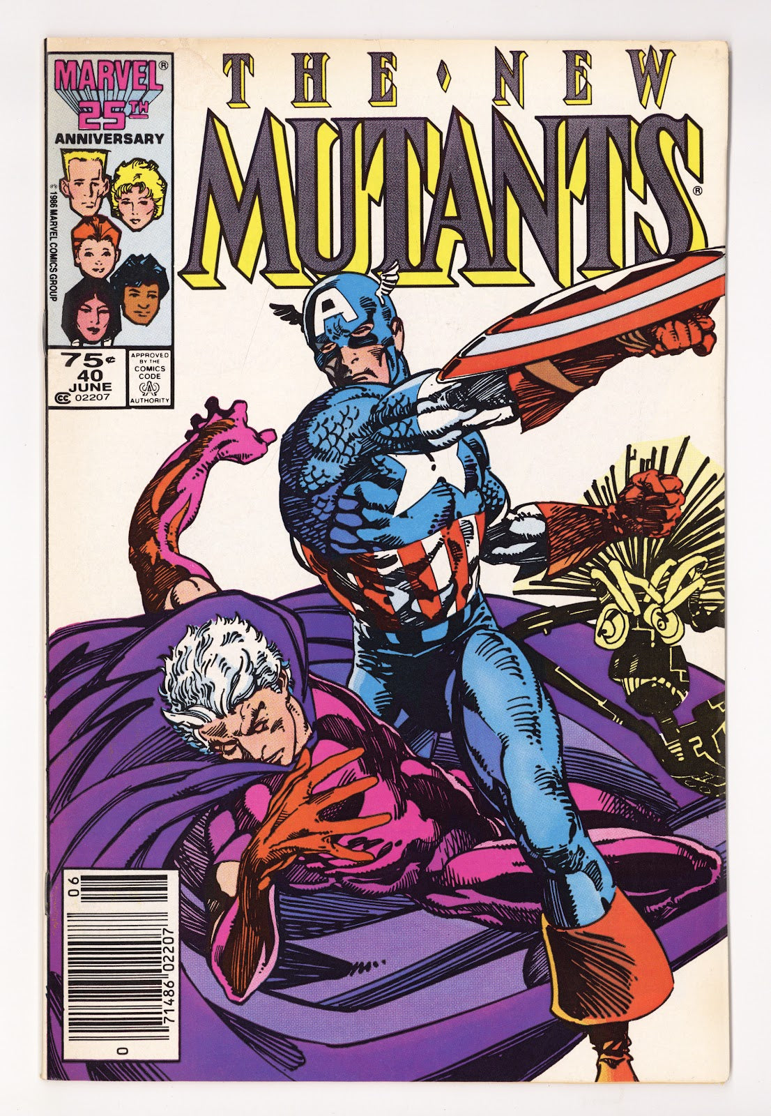The New Mutants Vol 1 40 Mid Grade (1986) Newsstand 