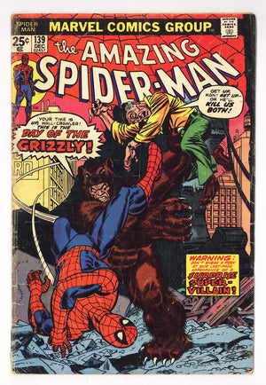 The Amazing Spider-Man Vol 1 139 GD/VG (3.0) (1974)