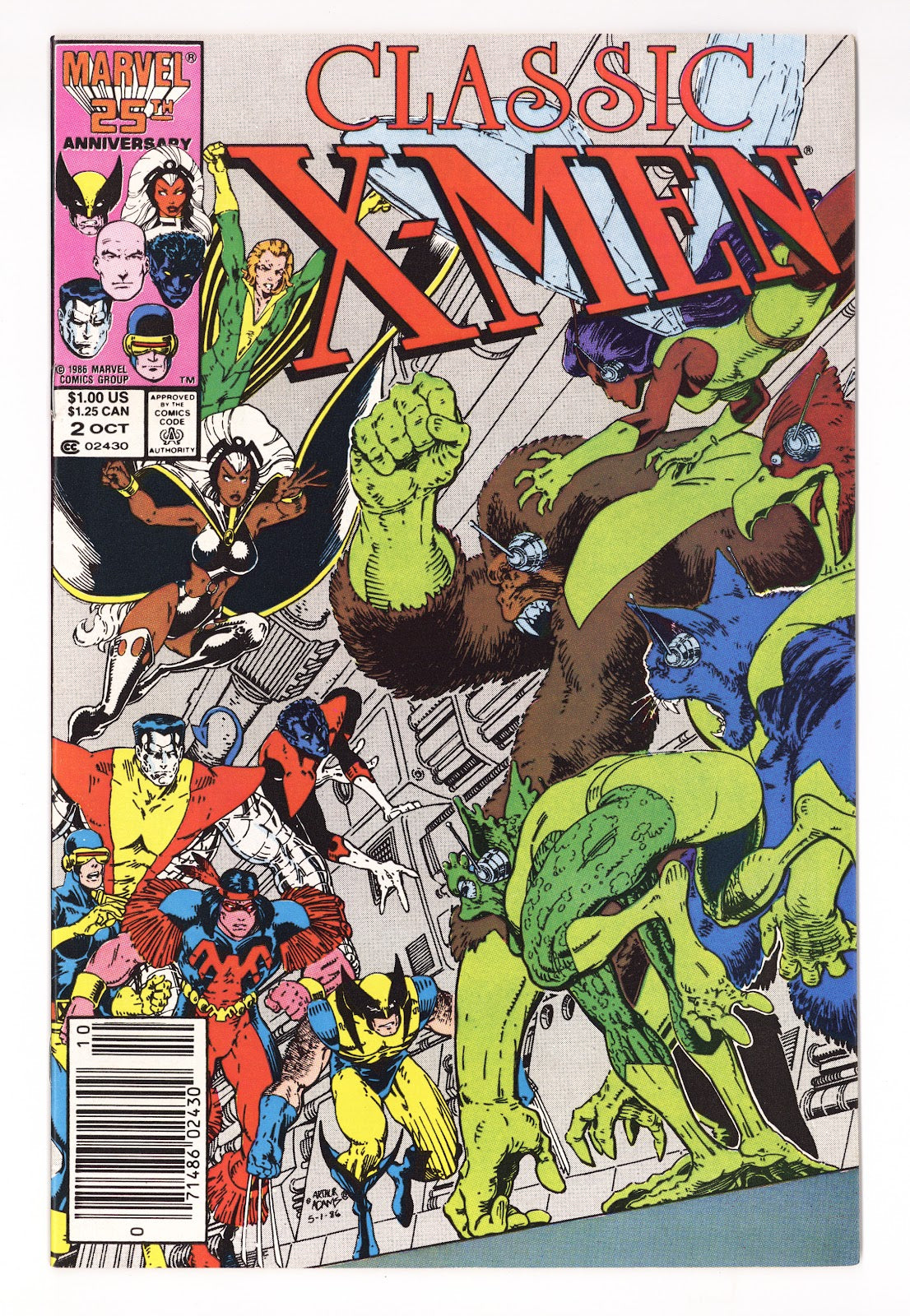 Classic X-Men 2 High Grade (1986) Newsstand 