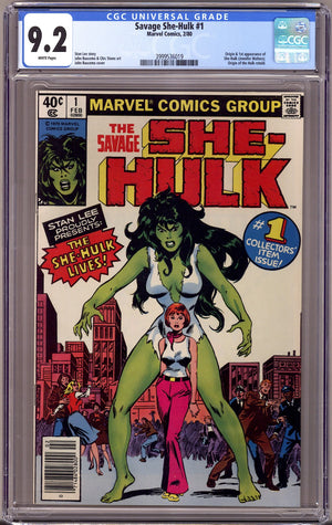 The Savage She-Hulk 1 CGC 9.2 (NM-) (1980) Newsstand