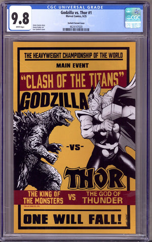 Godzilla vs. Thor 1 CGC 9.8 (NM/M) (2025) Garbett Variant