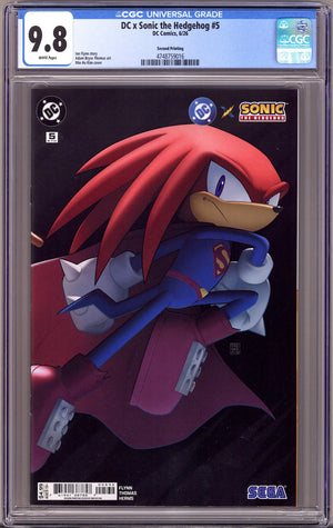 DC x Sonic the Hedgehog 5 CGC 9.8 (NM/M) (2026) Kim Connecting 2nd Print