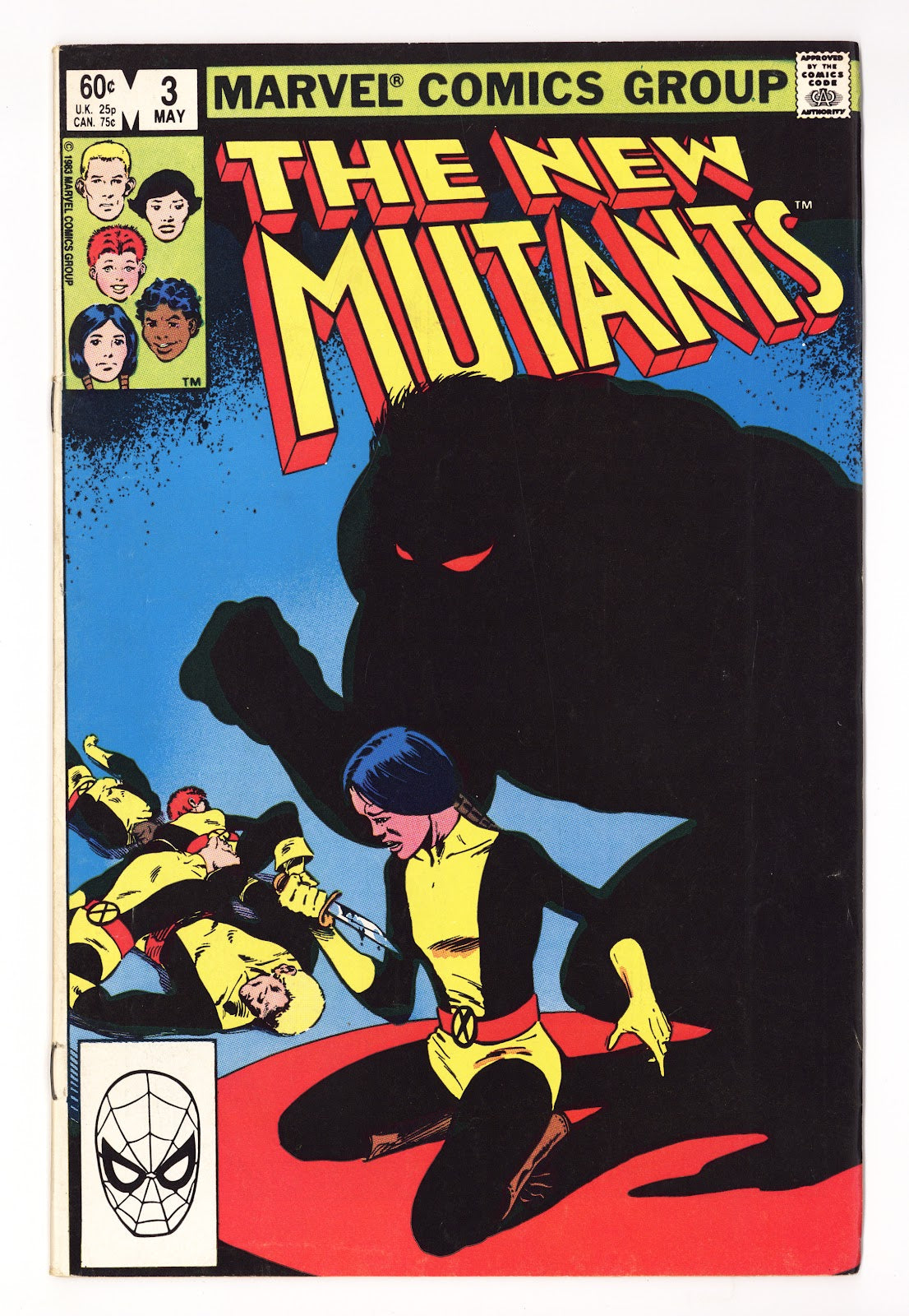 The New Mutants Vol 1 3 Mid Grade (1983) Direct 