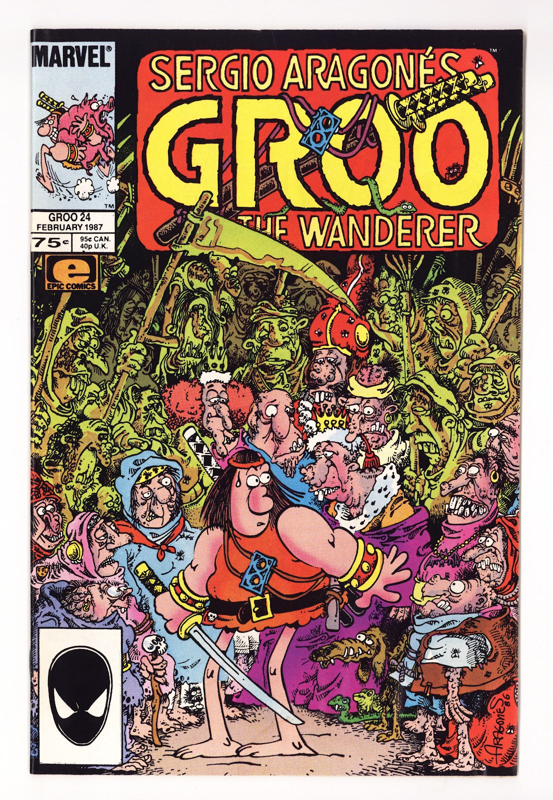 Sergio Aragones Groo the Wanderer Vol 2 24  High Grade   (1987)   Direct  