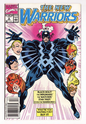 The New Warriors Vol 1 6 High Grade (1990) Newsstand