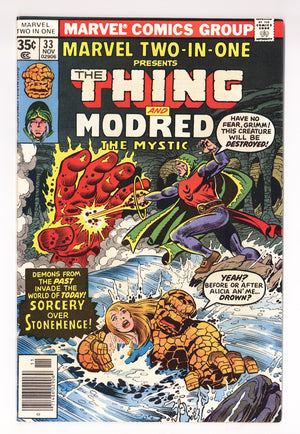 Marvel Two-in-One Vol 1 33  Mid Grade   (1977)
