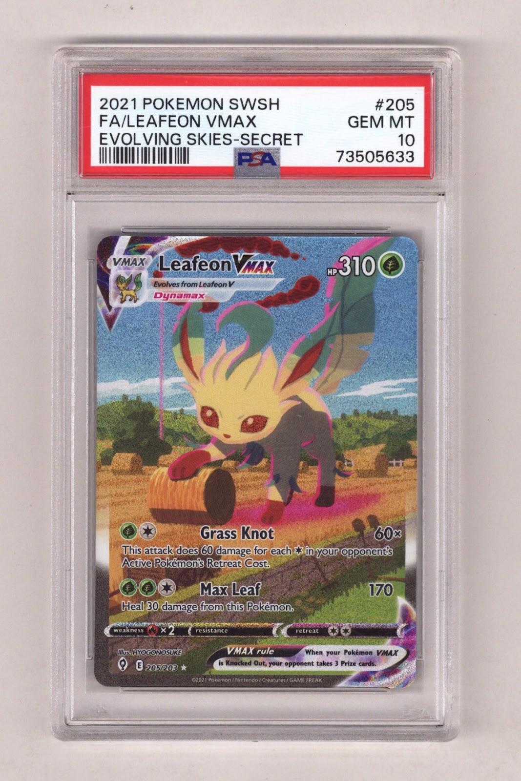 Pokemon Evolving Skies Leafeon Vmax PSA 10 (2021) | CaptCan Comics