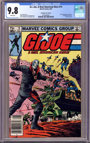G.I. Joe, A Real American Hero   14 CGC 9.8 (NM/M)   (1983)   Canadian Price Variant