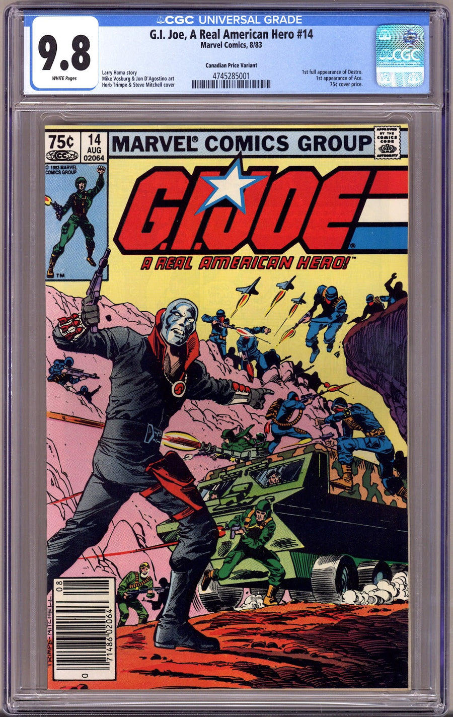 G.I. Joe, A Real American Hero   14 CGC 9.8 (NM/M)   (1983)   Canadian Price Variant