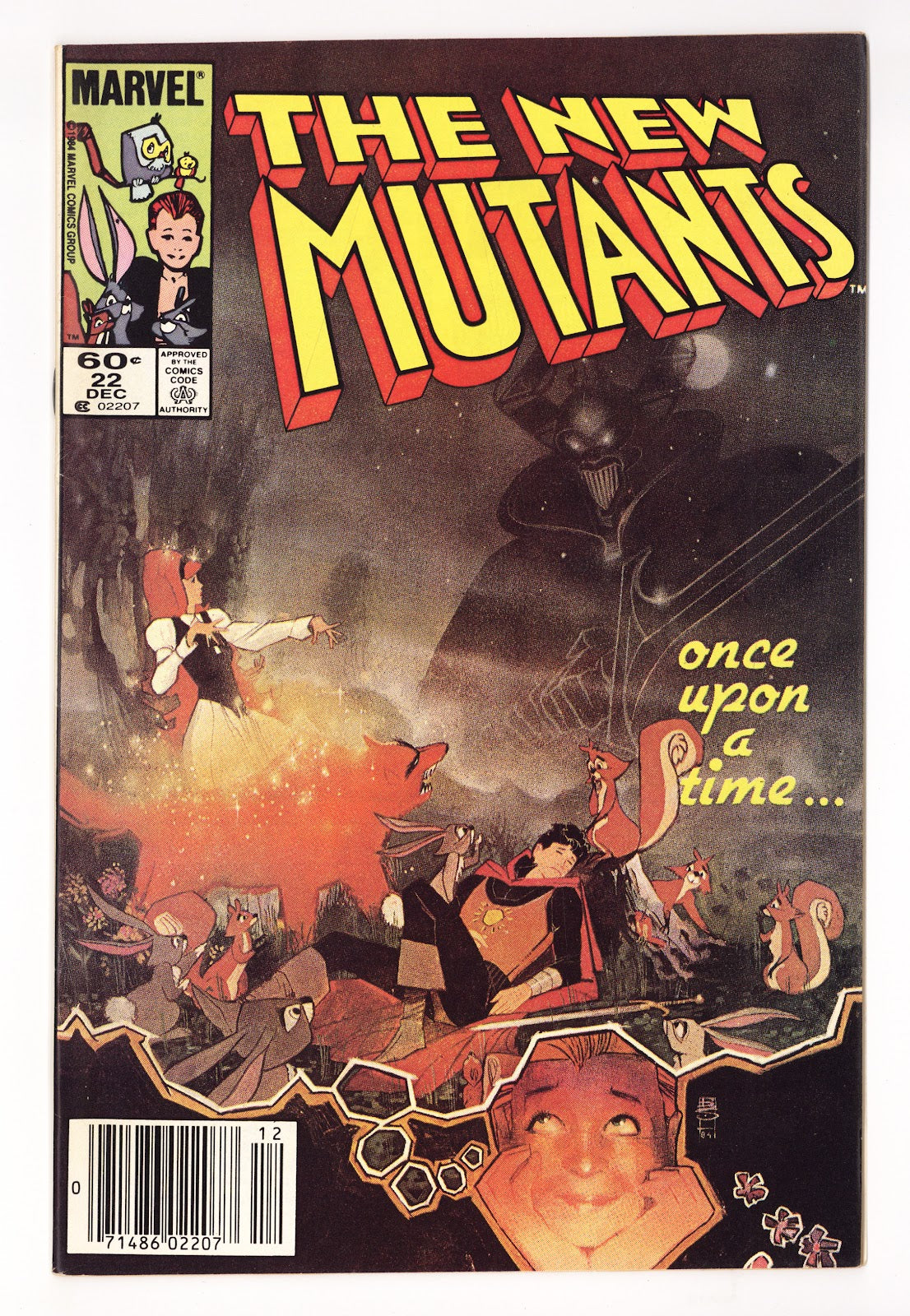 The New Mutants Vol 1 22 Mid Grade (1984) Newsstand 