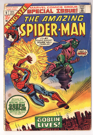 The Amazing Spider-Man Annual Vol 1 9  PR (0.5) Cover Detached  (1973)