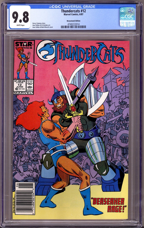 Thundercats 12 CGC 9.8 (NM/M) (1987) Newsstand