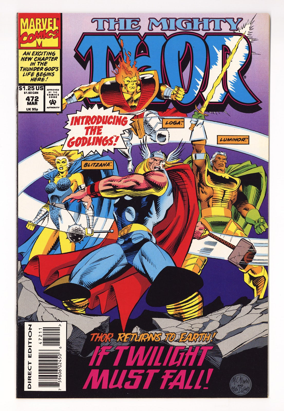 Thor Vol 1 472  High Grade   (1994)