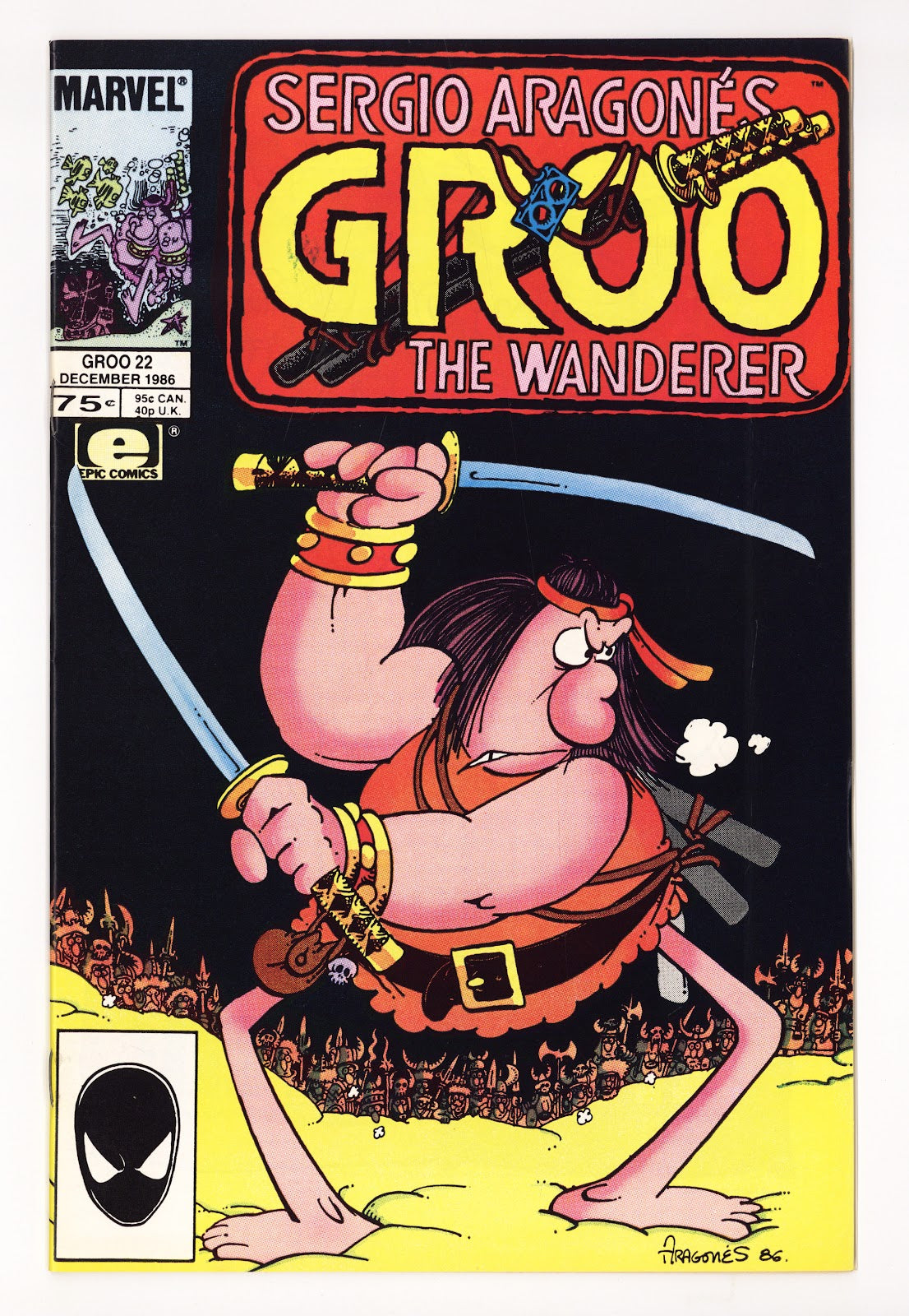 Sergio Aragones Groo the Wanderer Vol 2 22  High Grade   (1986)   Direct  