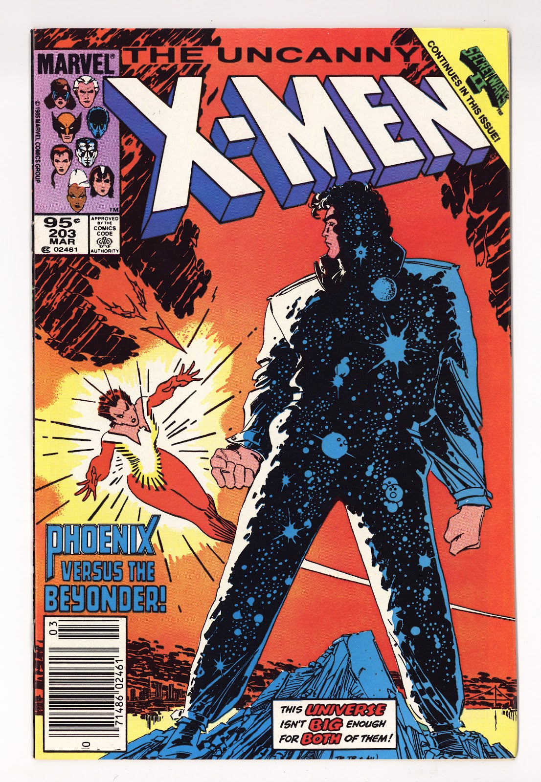 The Uncanny X-Men Vol 1 203  VF- (7.5)   (1986)   Canadian Price Variant
