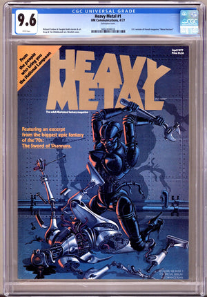 Heavy Metal Magazine Vol 1 1 CGC 9.6 (NM+) (1977)