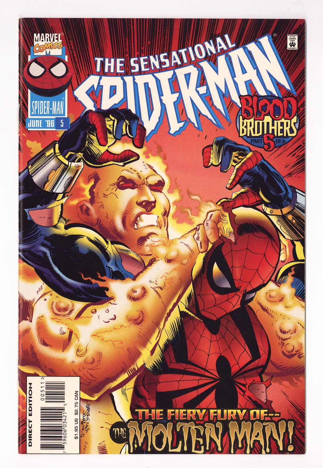 The Sensational Spider-Man Vol 1 5 High Grade (1996) Direct Edition 