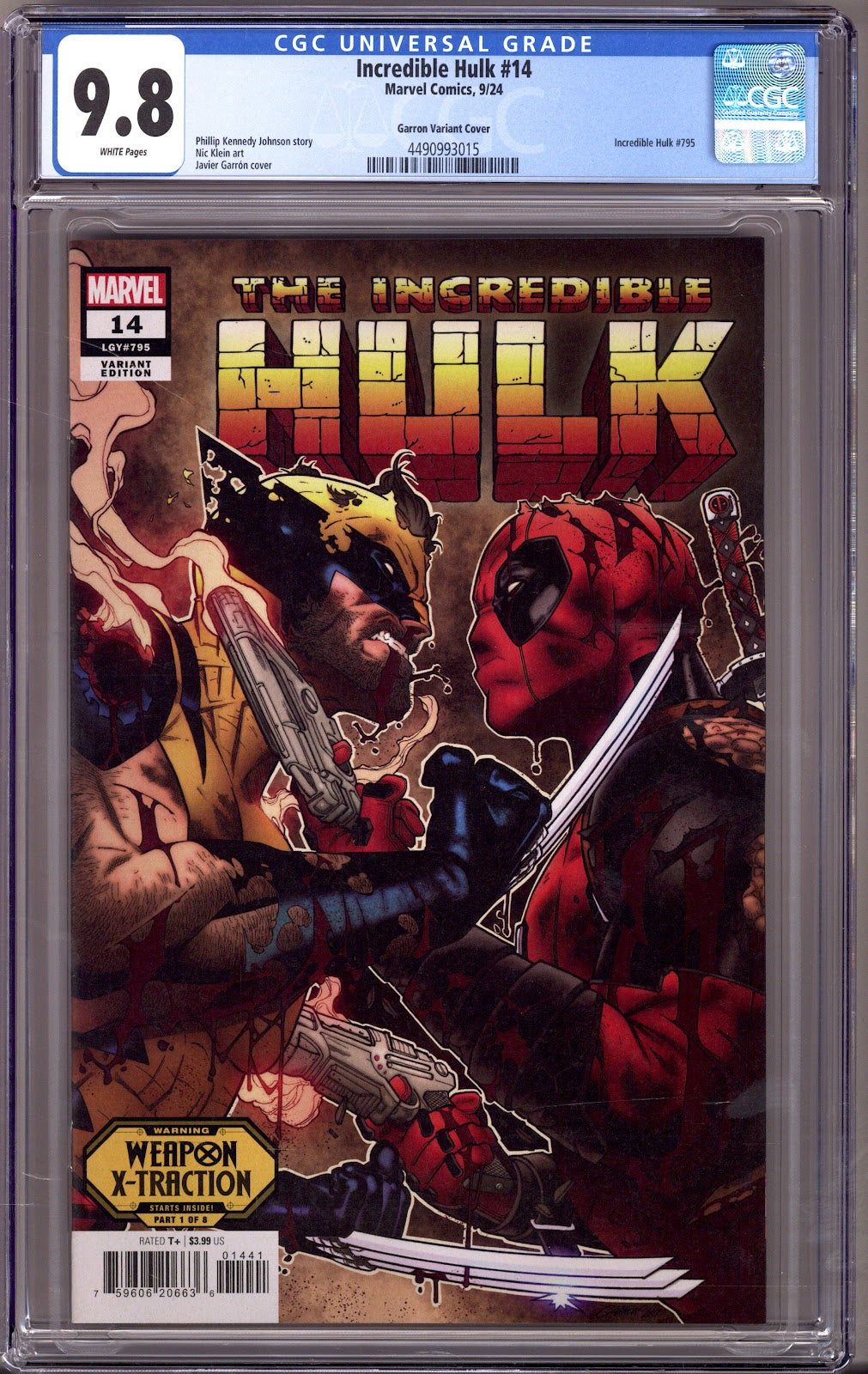 Incredible Hulk Vol 4 14 (795) CGC 9.8 (NM/M) (2024) Garron Variant 