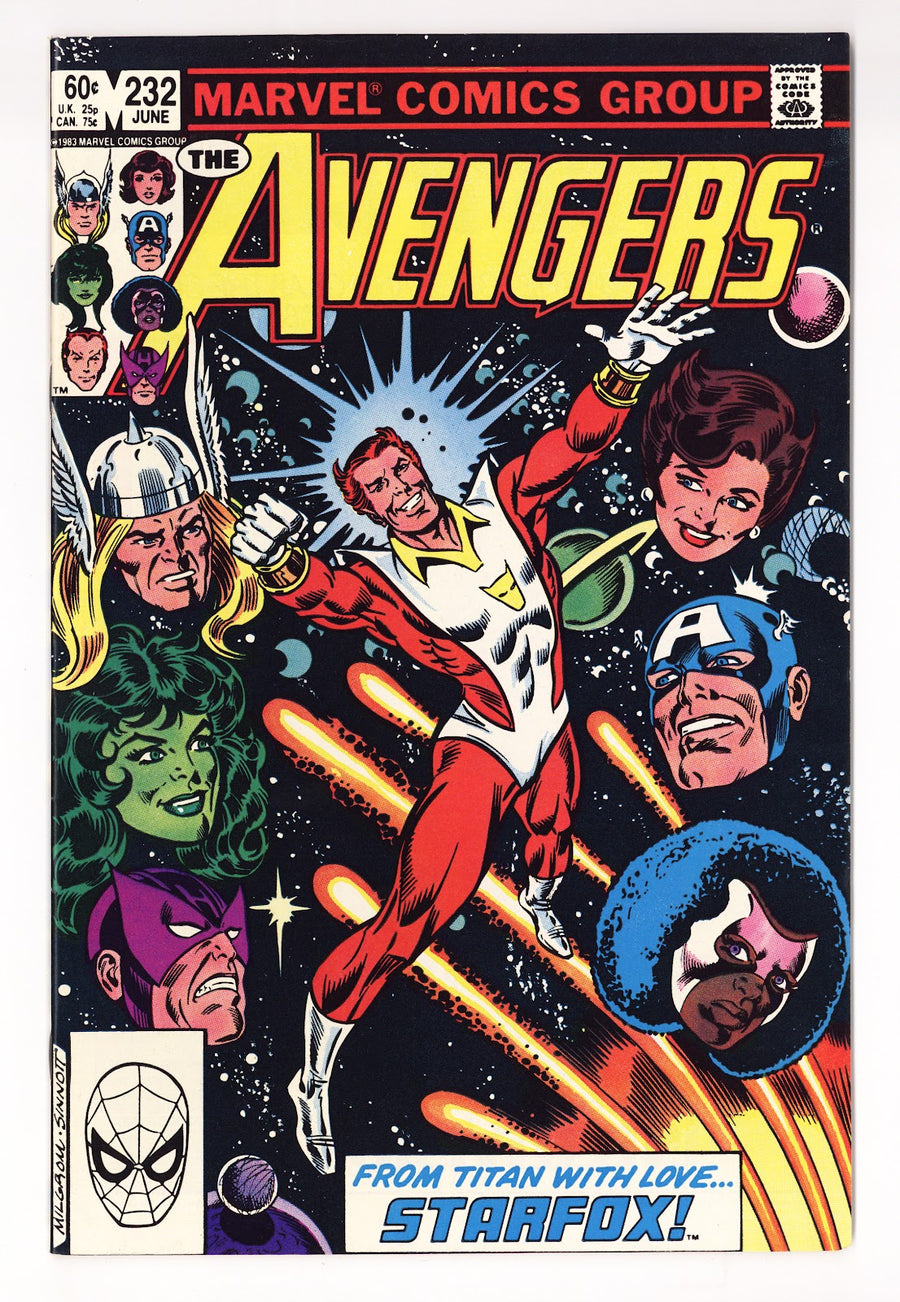 The Avengers Vol 1 232  High Grade   (1983)     