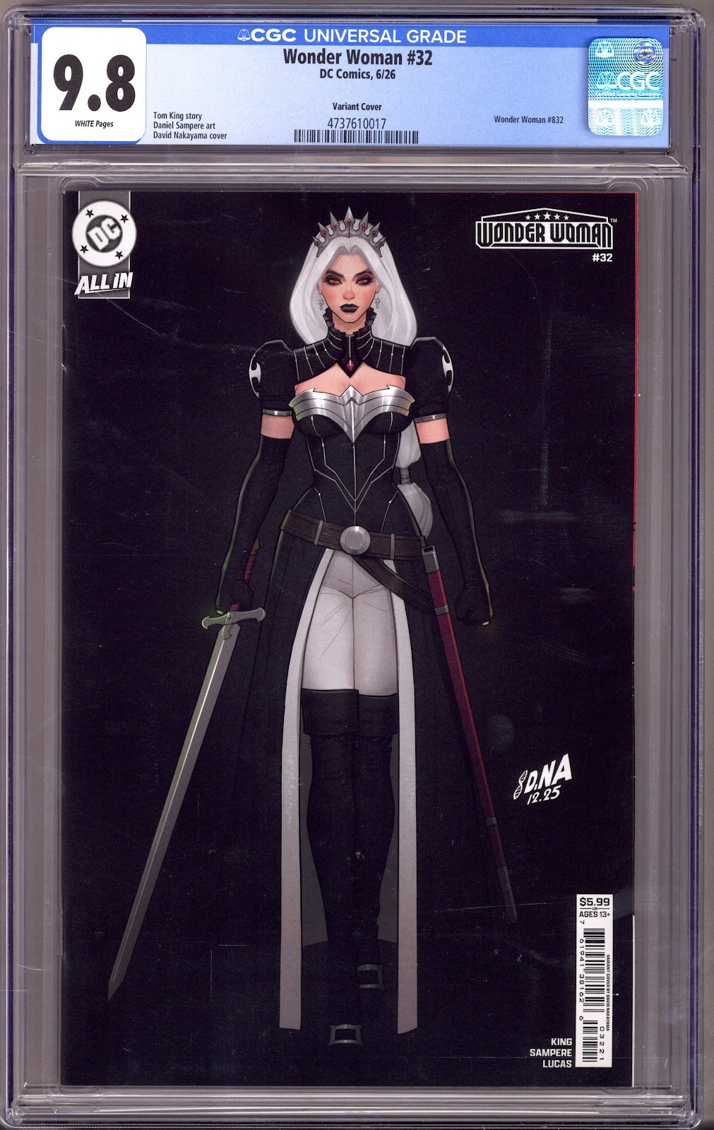 Wonder Woman Vol 6 32 CGC 9.8 (NM/M) (2026) Nakayama Variant 
