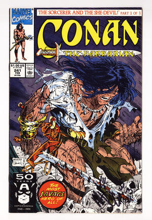Conan the Barbarian Vol 1 241 VF/NM (9.0) (1991) Signed x1 Cover Mike DeCarlo