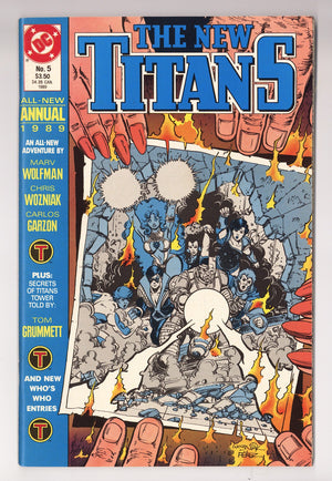 The New Titans Annual 5 High Grade (1989)