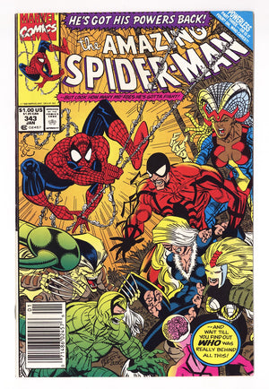 The Amazing Spider-Man Vol 1 343 Mid Grade (1991) Newsstand